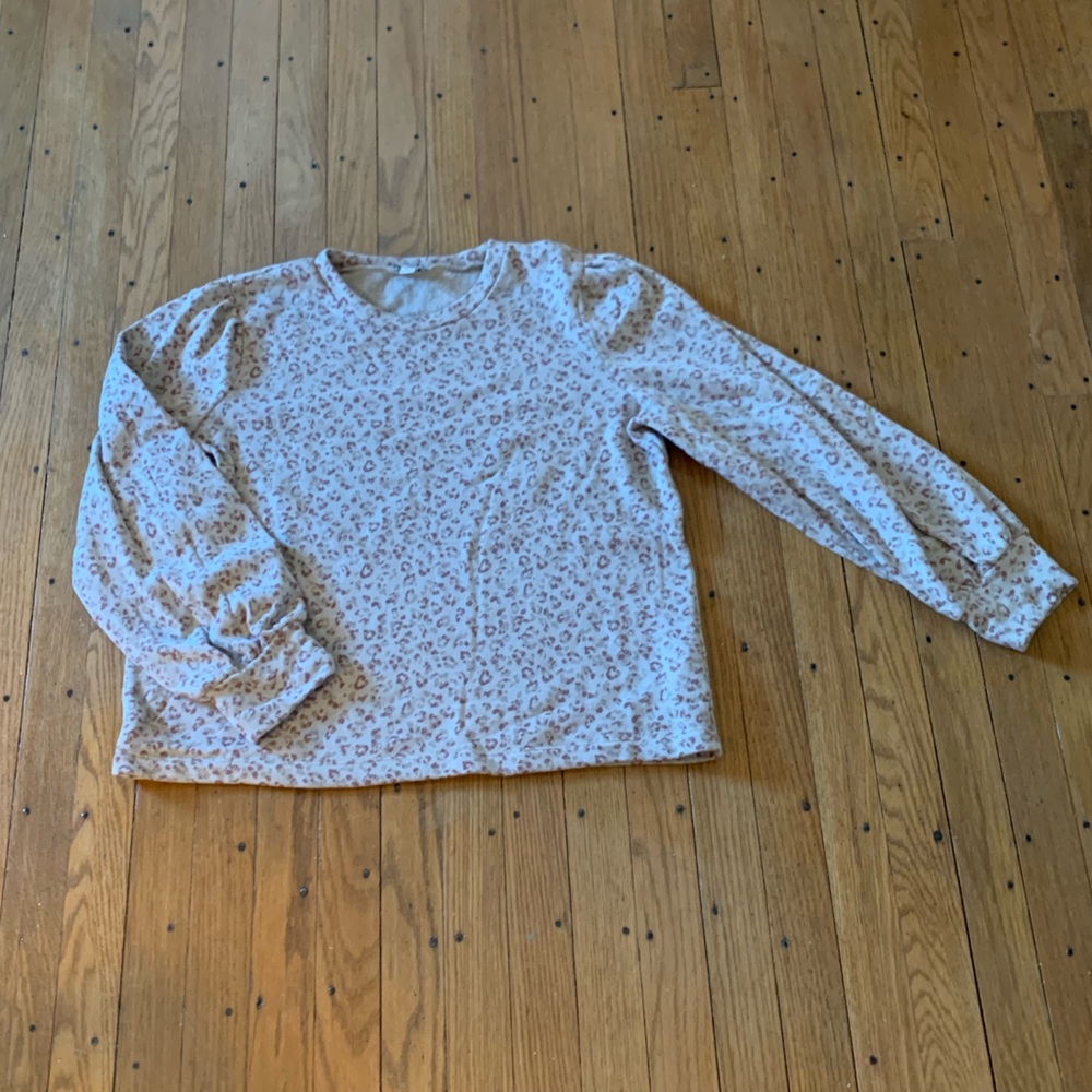 Like new J. Crew super soft animal print sweatshirt